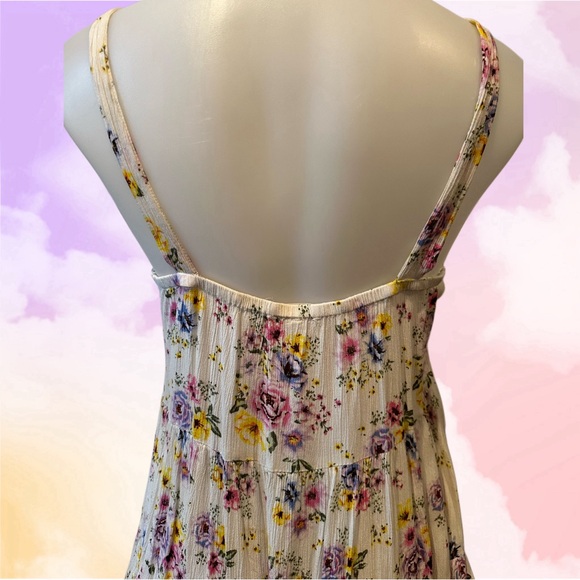 [ 2 FOR $25 ] PRETTY WHITE & FLORAL MINI DRESS - Picture 5 of 7